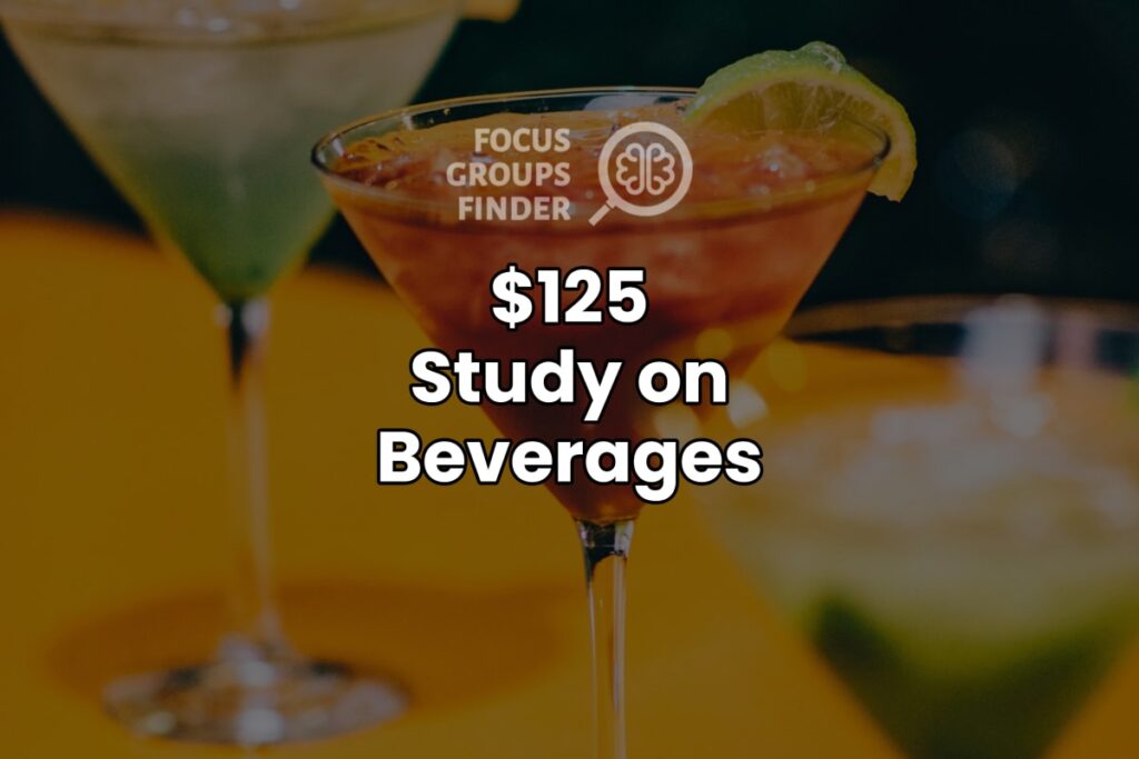 Paid Online Focus Group On Beverages ($125)