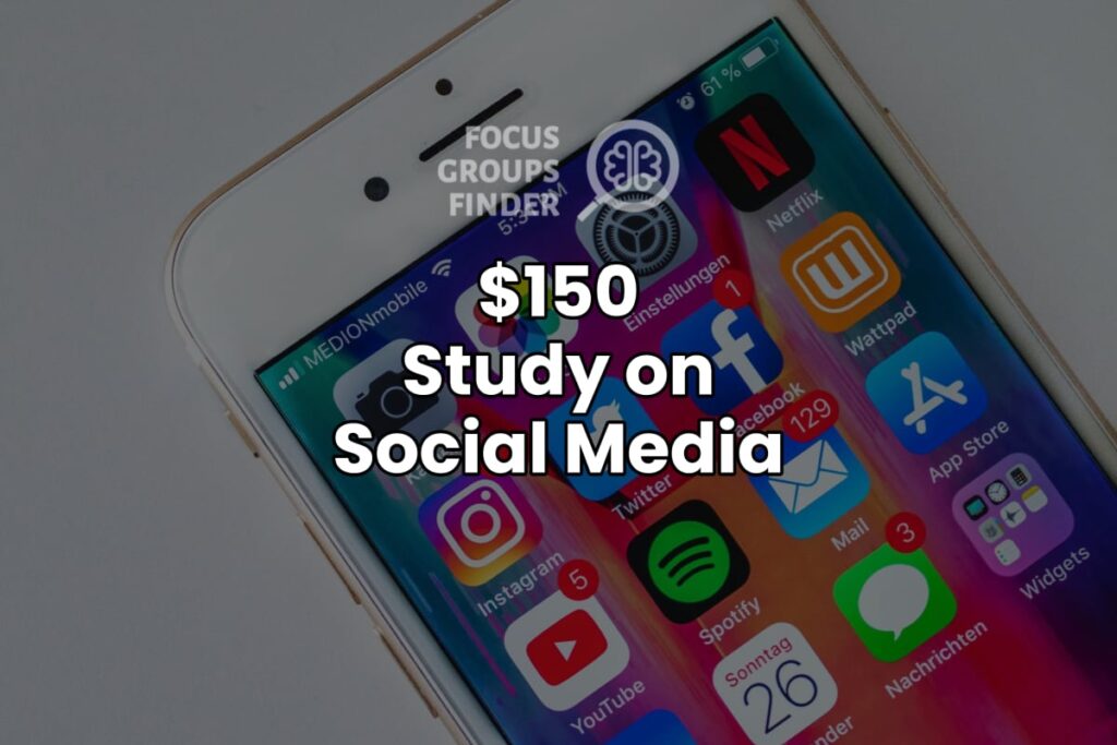 Paid Online Focus Group On Social Media ($150)