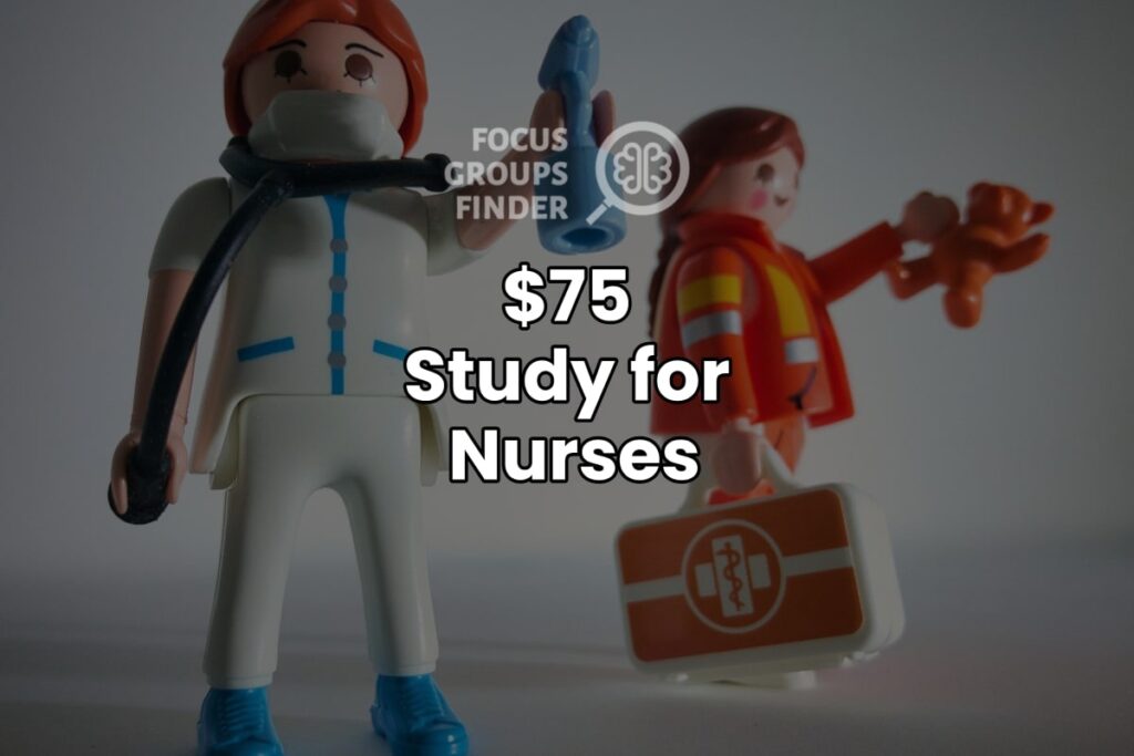 Paid Online Focus Group For Nurses ($75)