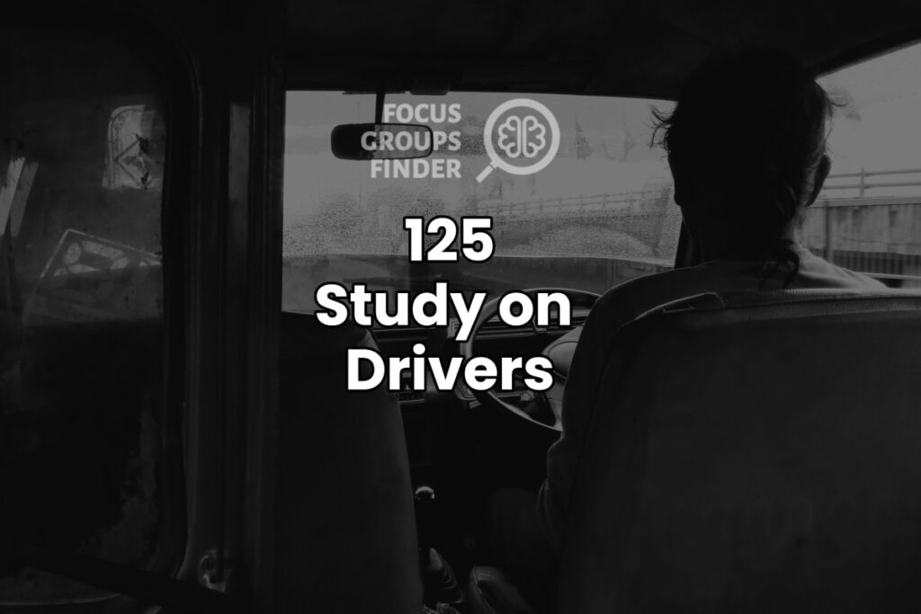 Paid Online Focus Group On Drivers ($125)