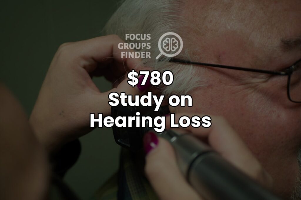 Paid Online Focus Group On Hearing Loss ($780)